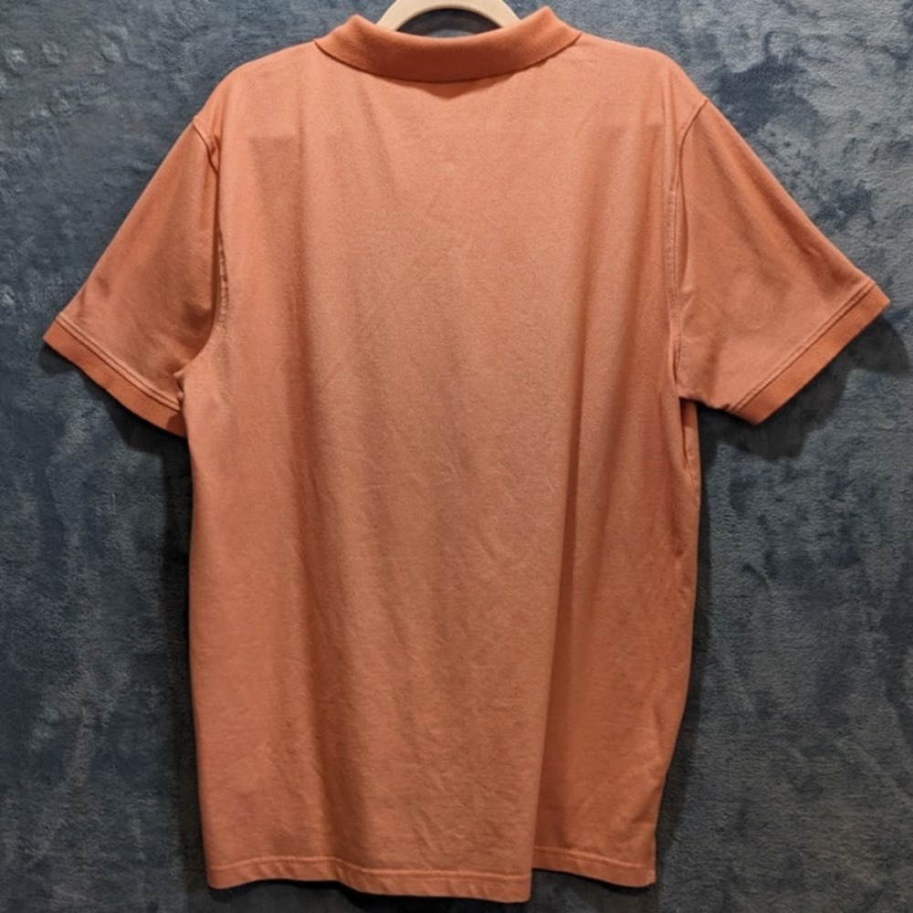 Member's Mark Mens Stretch Cotton Polo Shirt 2 Pack Black Coral Orange Large L - Picture 6 of 16